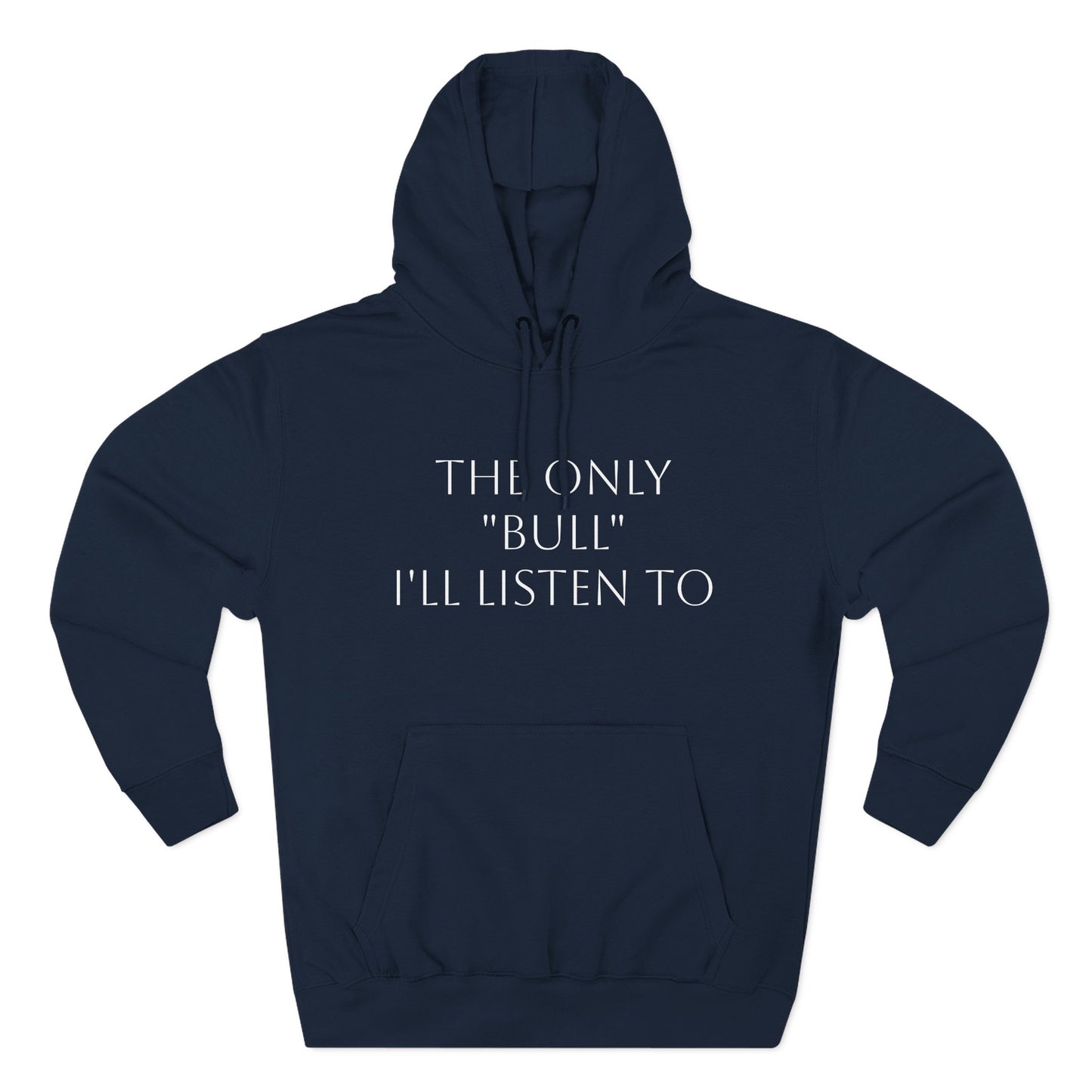 Only Bull-Three-Panel Fleece Hoodie