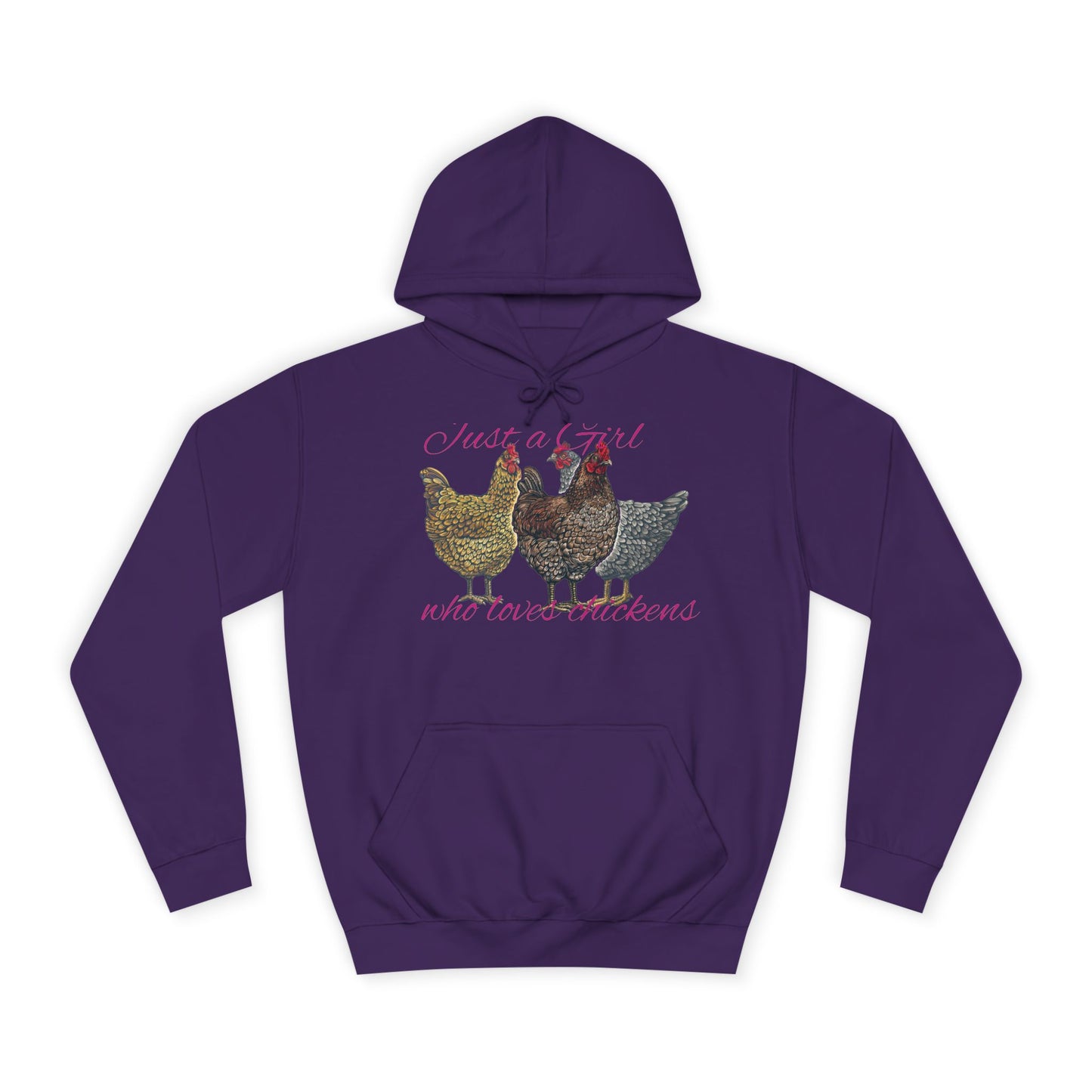 Girl who loves chickens Hoodie