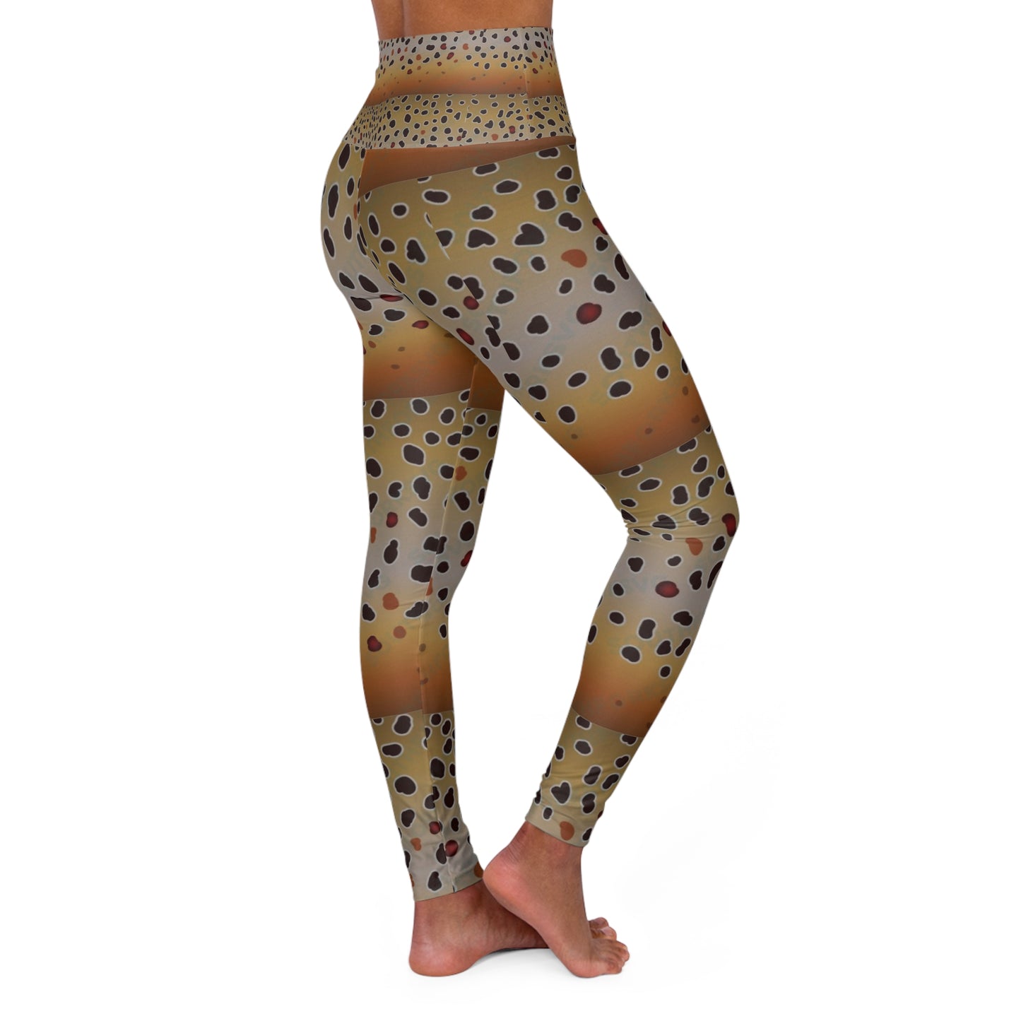 Brown trout/ yoga leggings