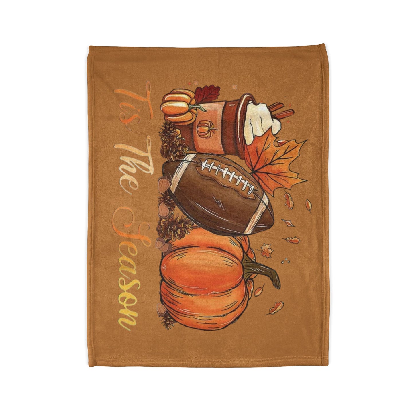 Tis the season/ fall Soft Polyester Blanket