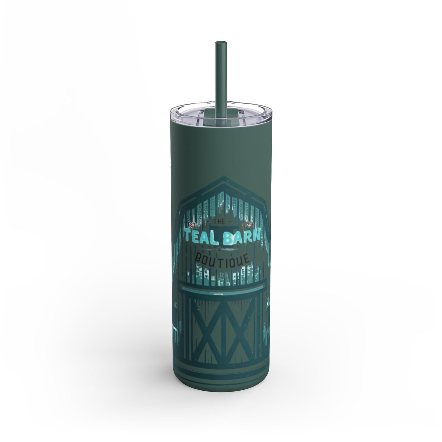 Teal Barn Tumbler, 20oz