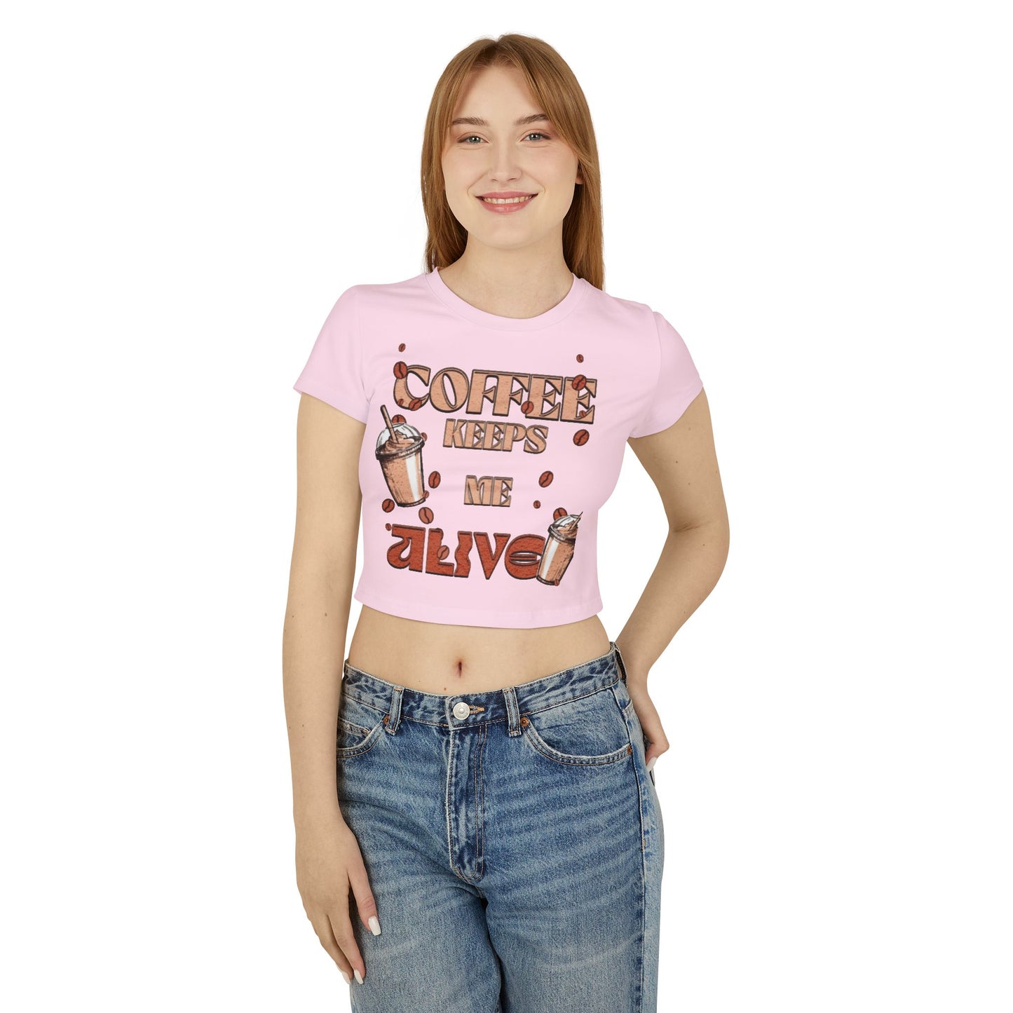 Coffee keeps me alive/ Crop Top
