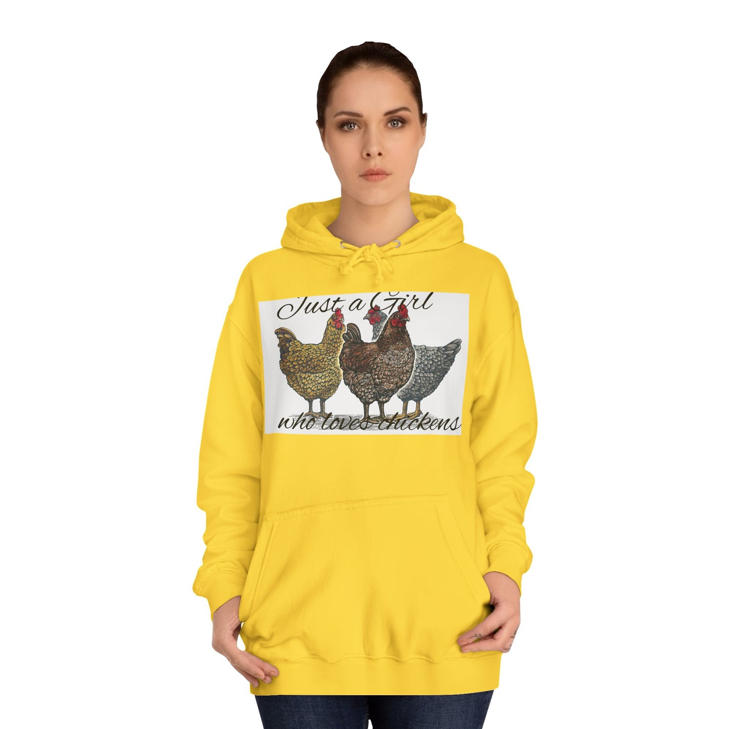 Girl who loves chickens Hoodie