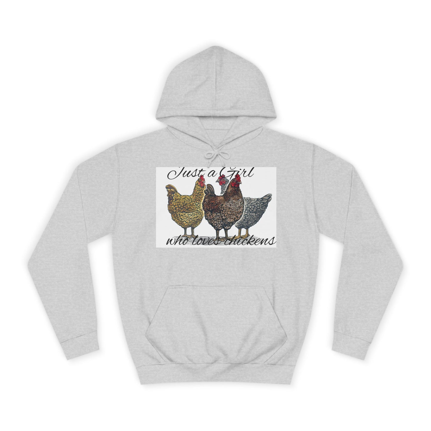 Girl who loves chickens Hoodie