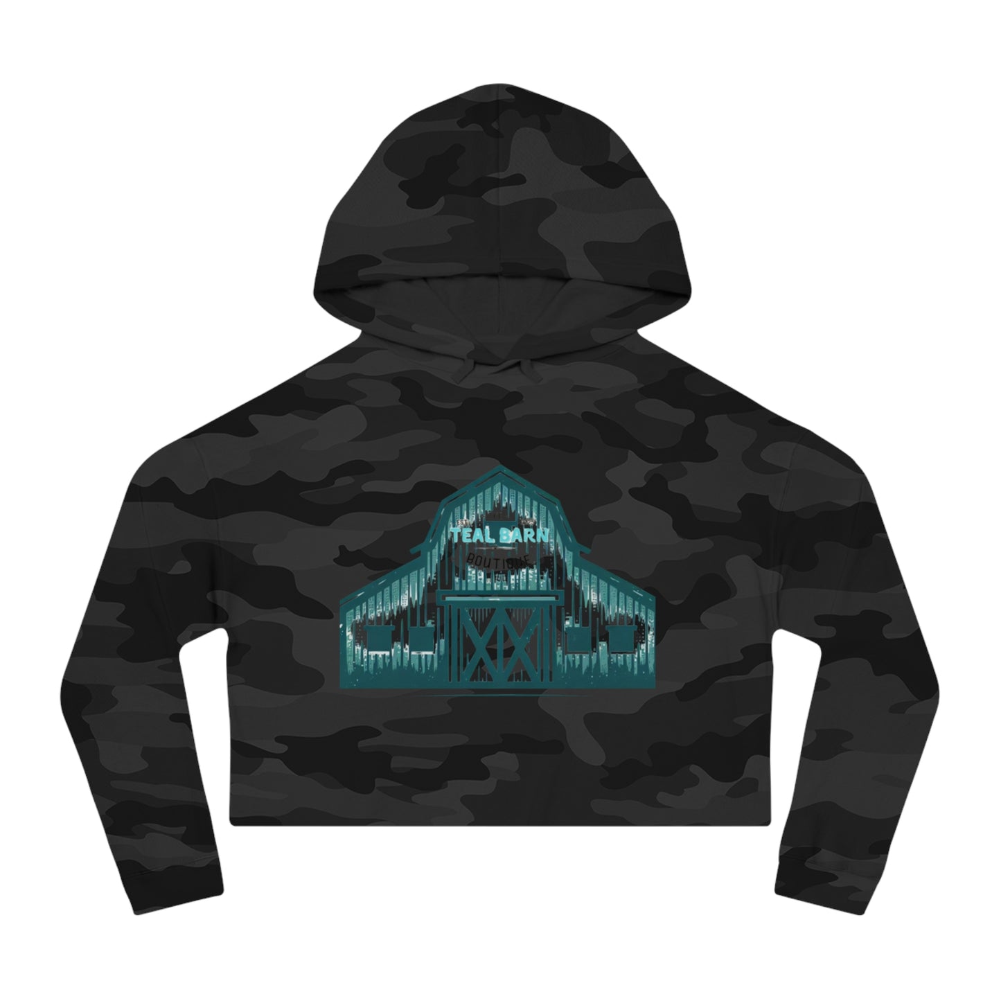 Teal Barn Boutique cropped hoodie
