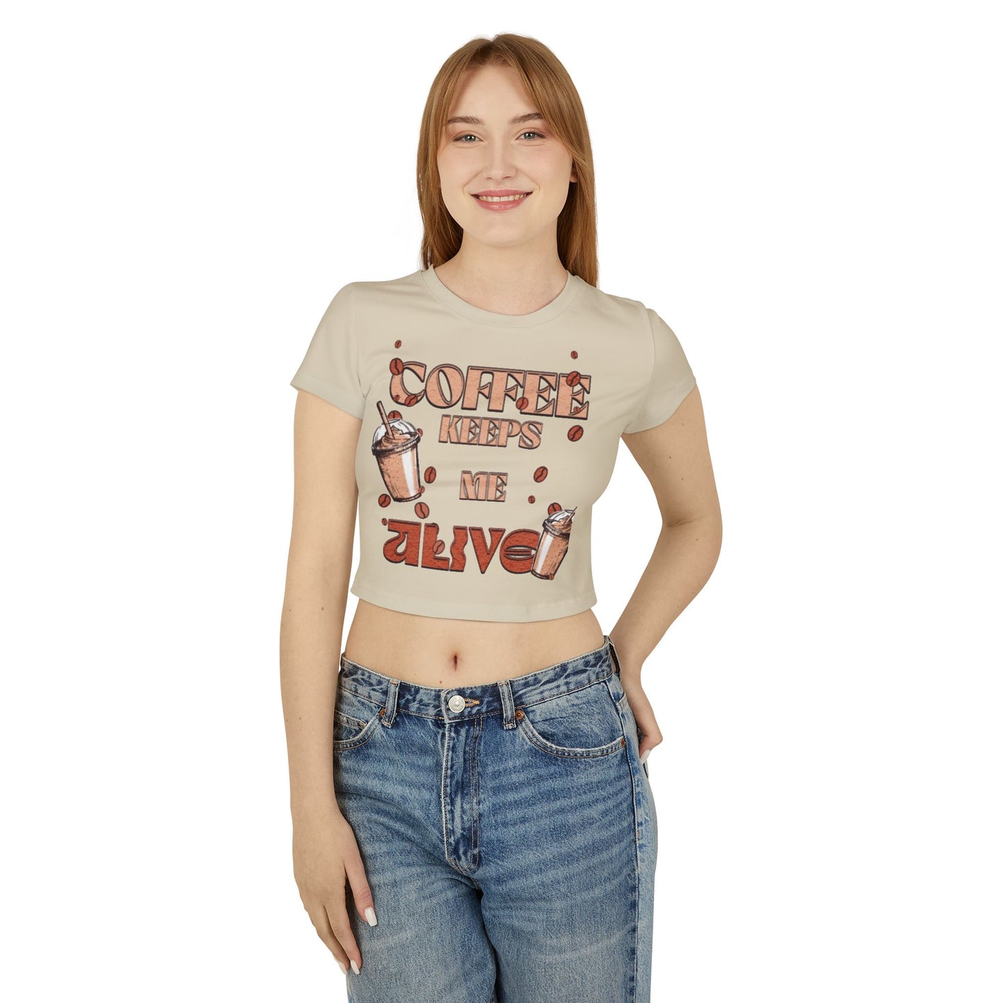 Coffee keeps me alive/ Crop Top