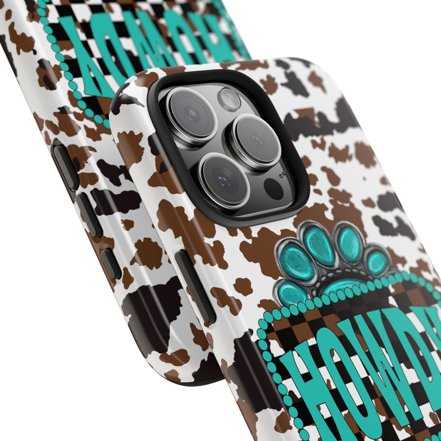 Howdy, cowhide/ Tough Phone Case