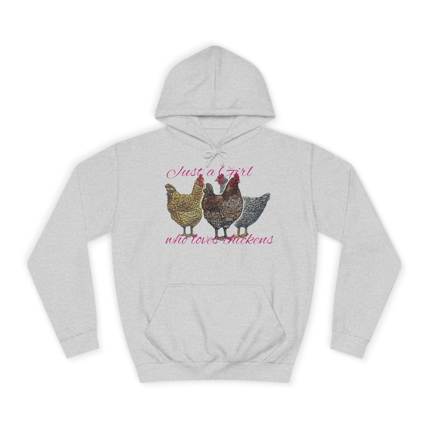 Girl who loves chickens Hoodie