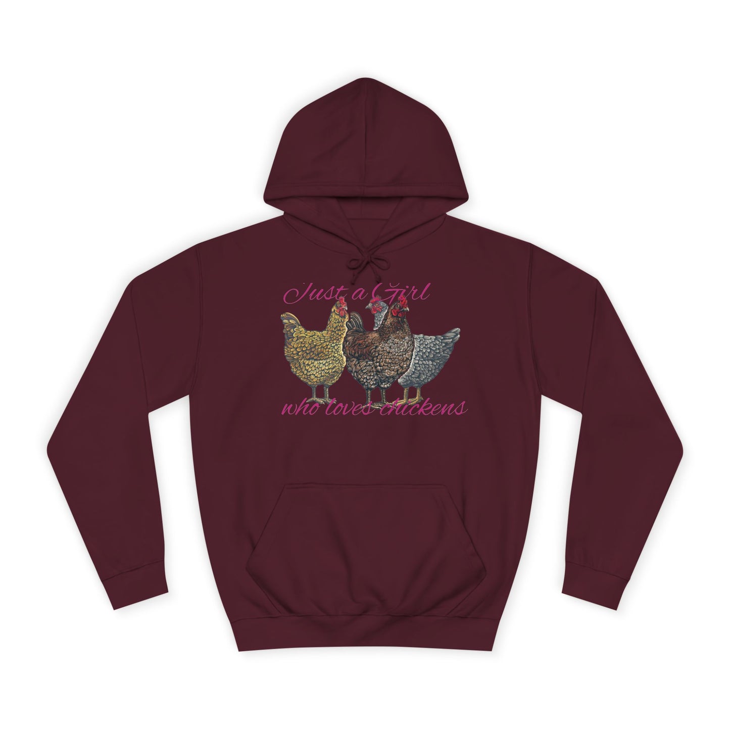 Girl who loves chickens Hoodie