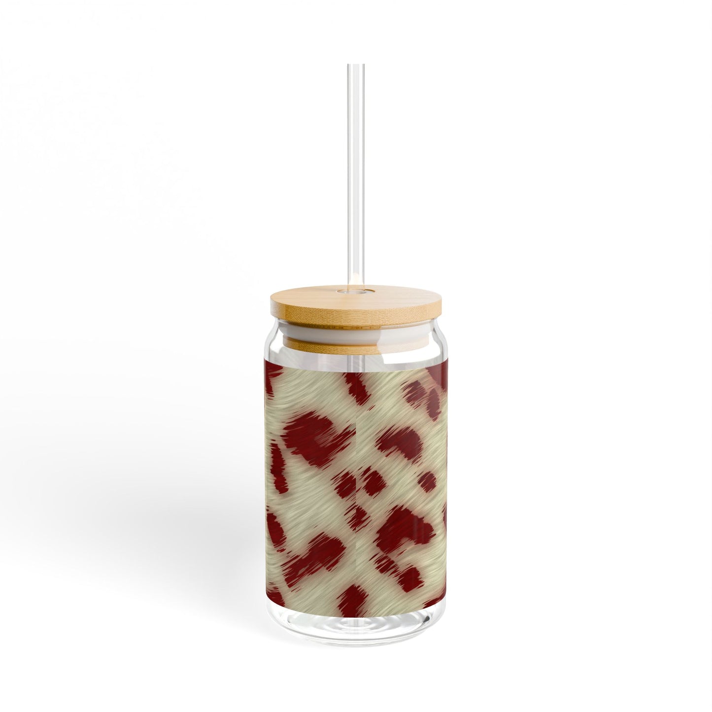 Cow hide Sipper Glass, 16oz