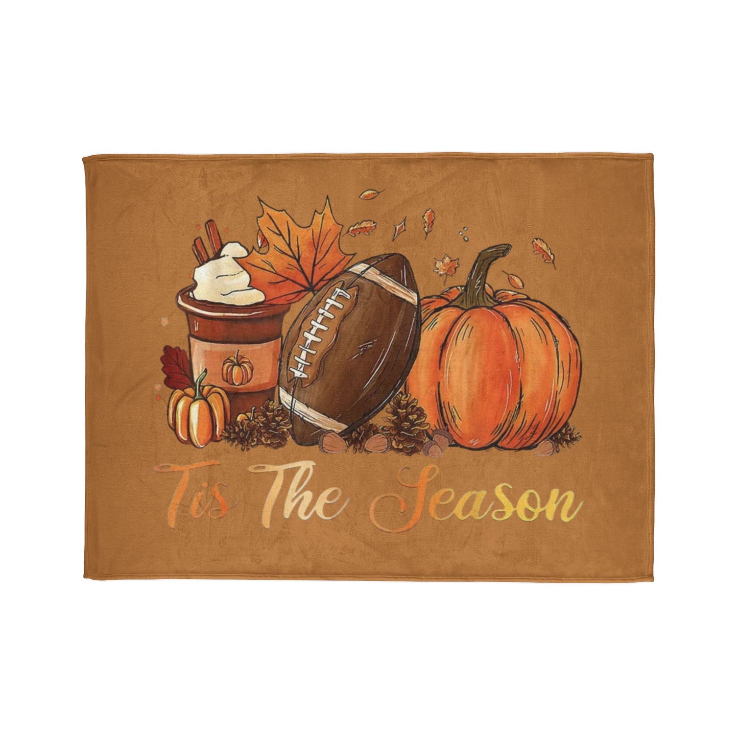 Tis the season/ fall Soft Polyester Blanket