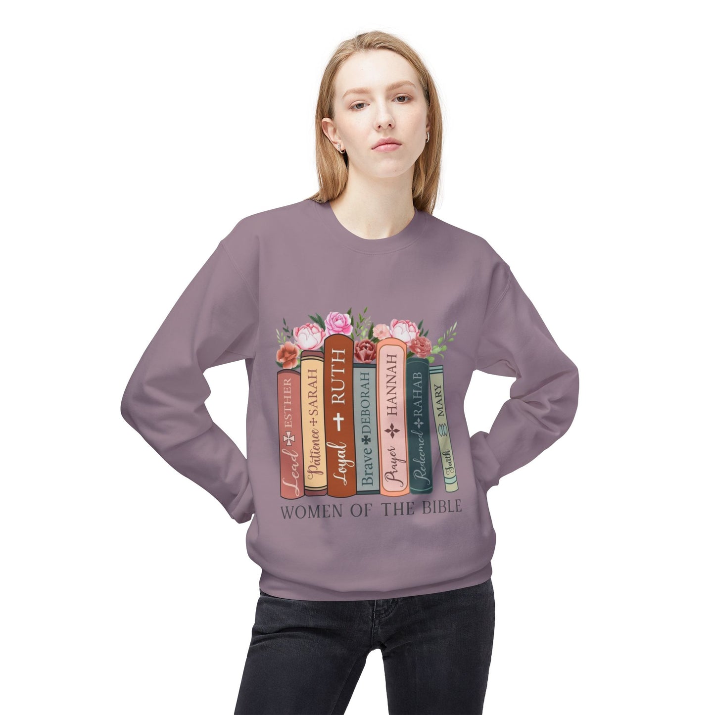 Women of the Bible / Midweight fleece Sweatshirt