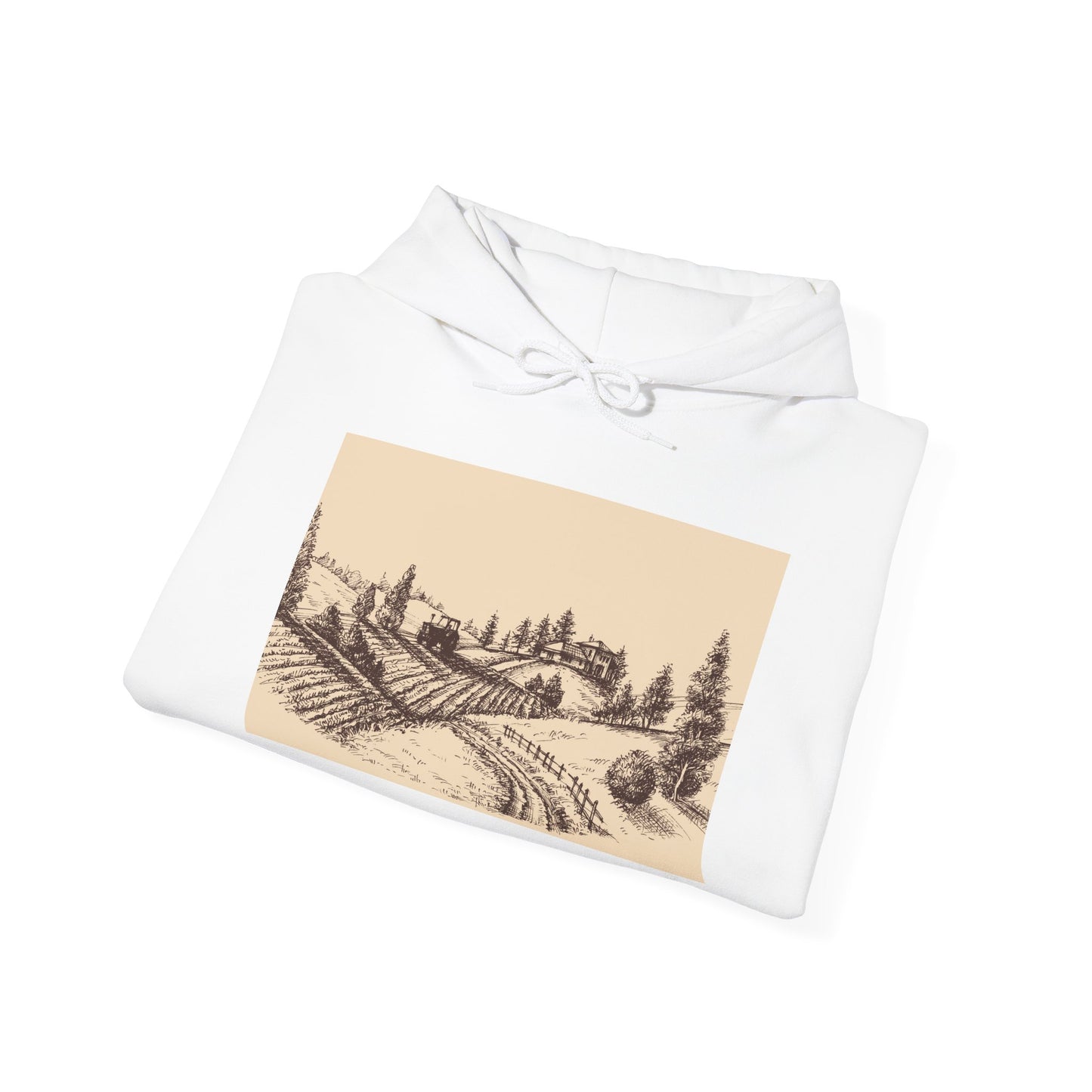 Vintage farm scene