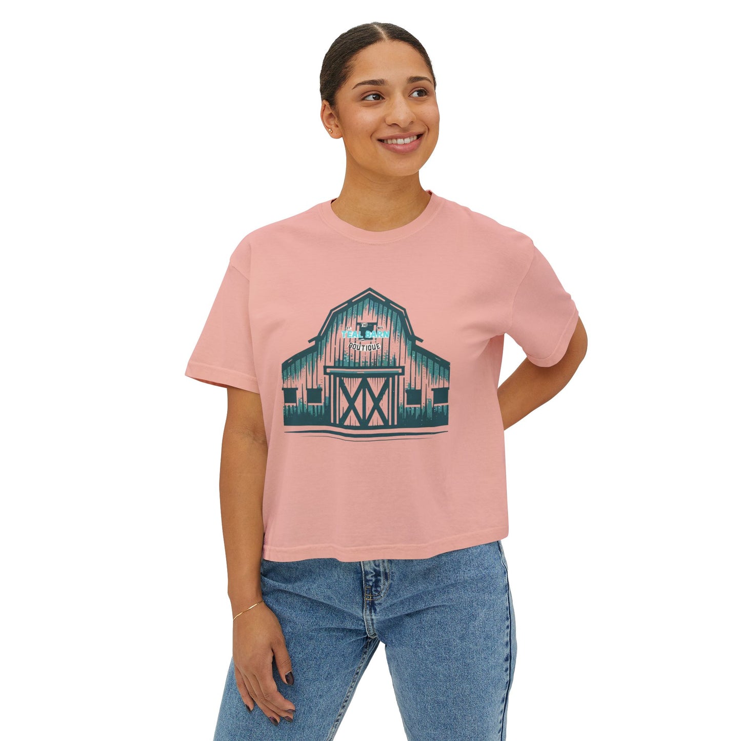 Teal Barn Tshirt