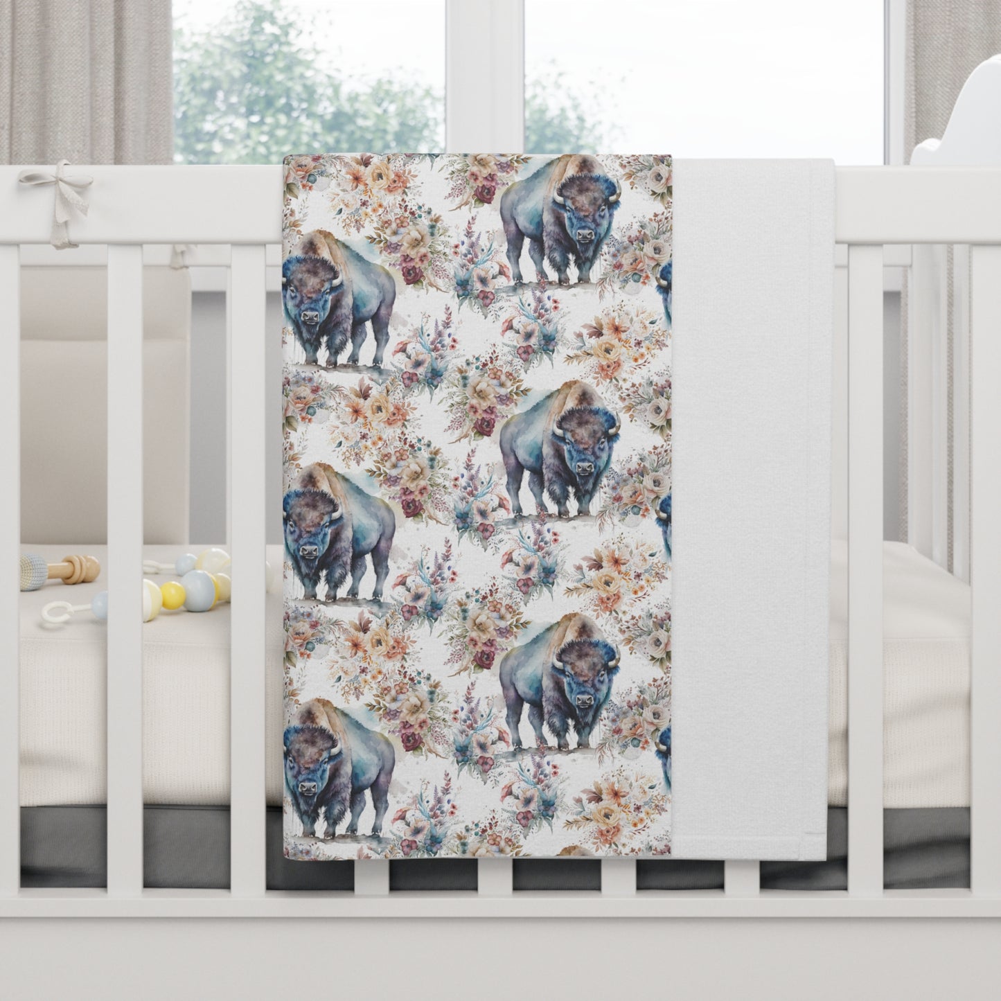 Blue Buffalo Fleece Baby Blanket