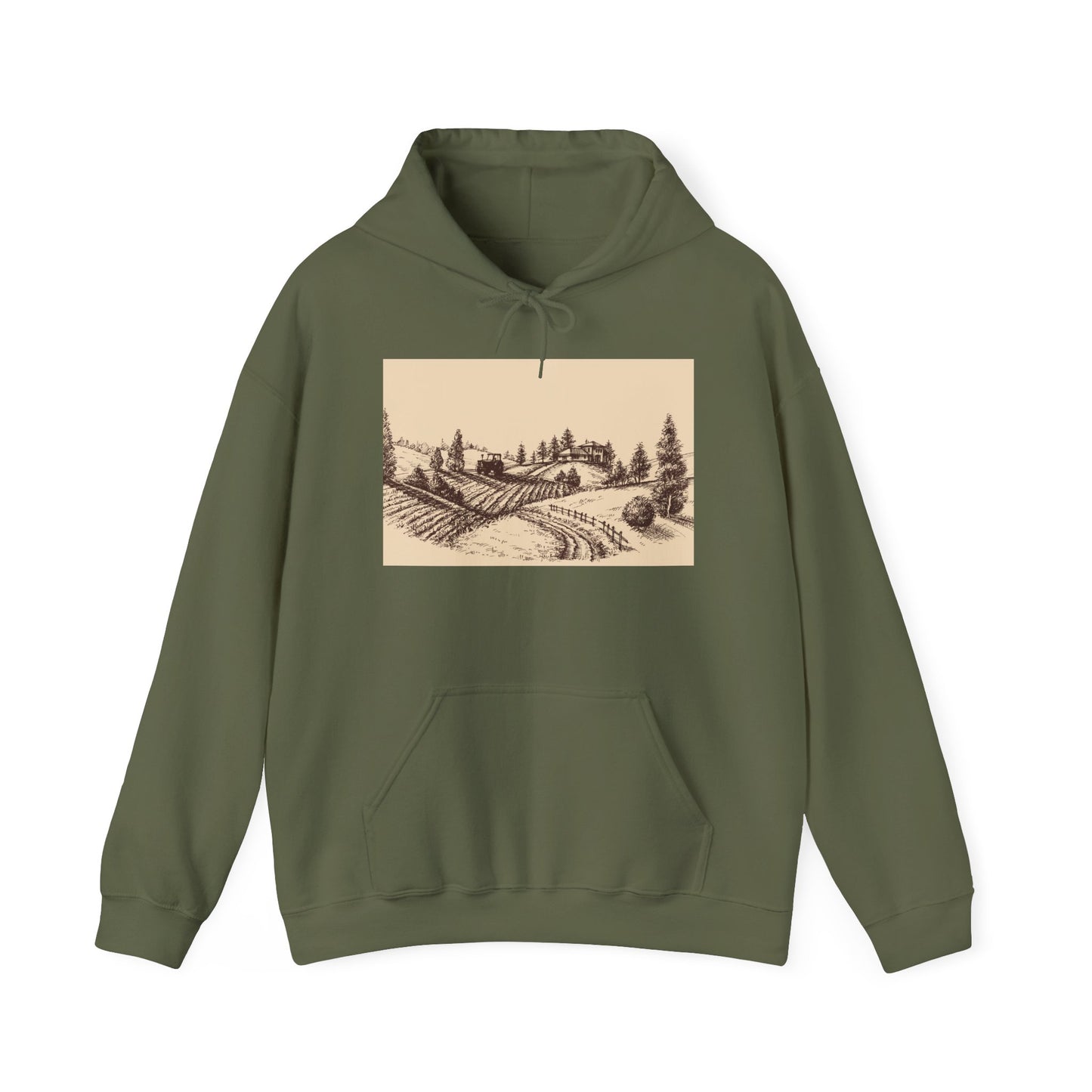 Vintage farm scene