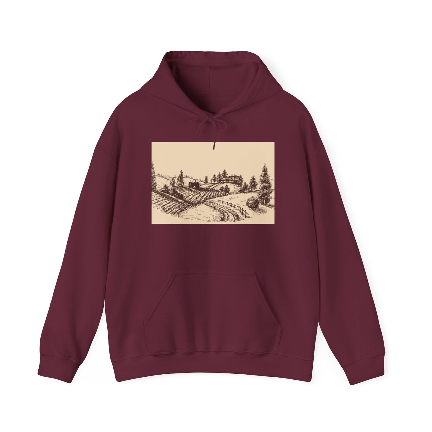 Vintage farm scene
