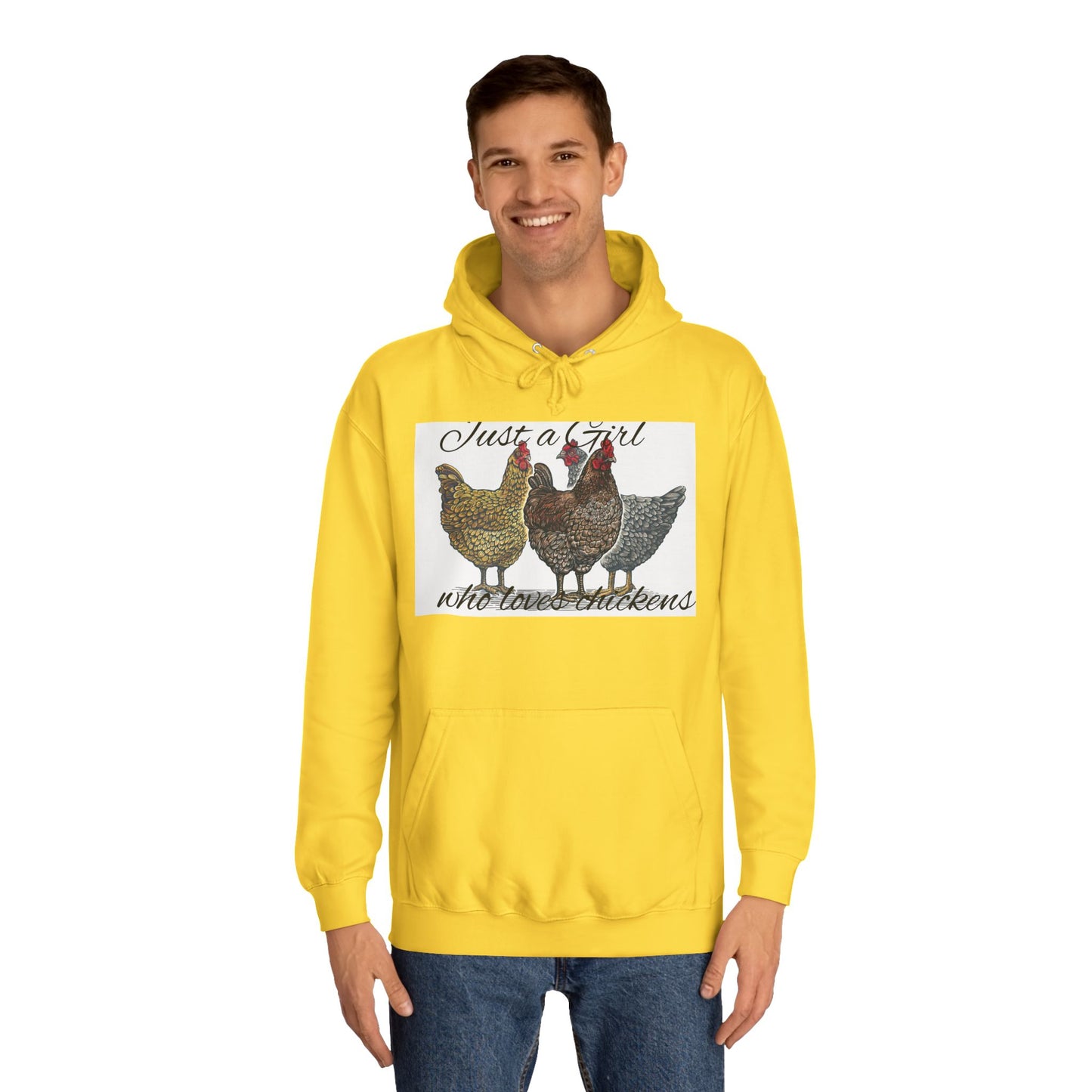 Girl who loves chickens Hoodie