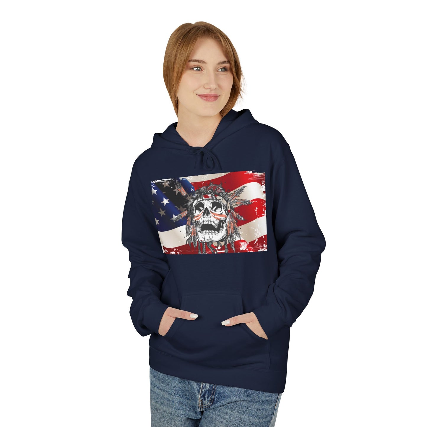 Flag and Skull Hoodie
