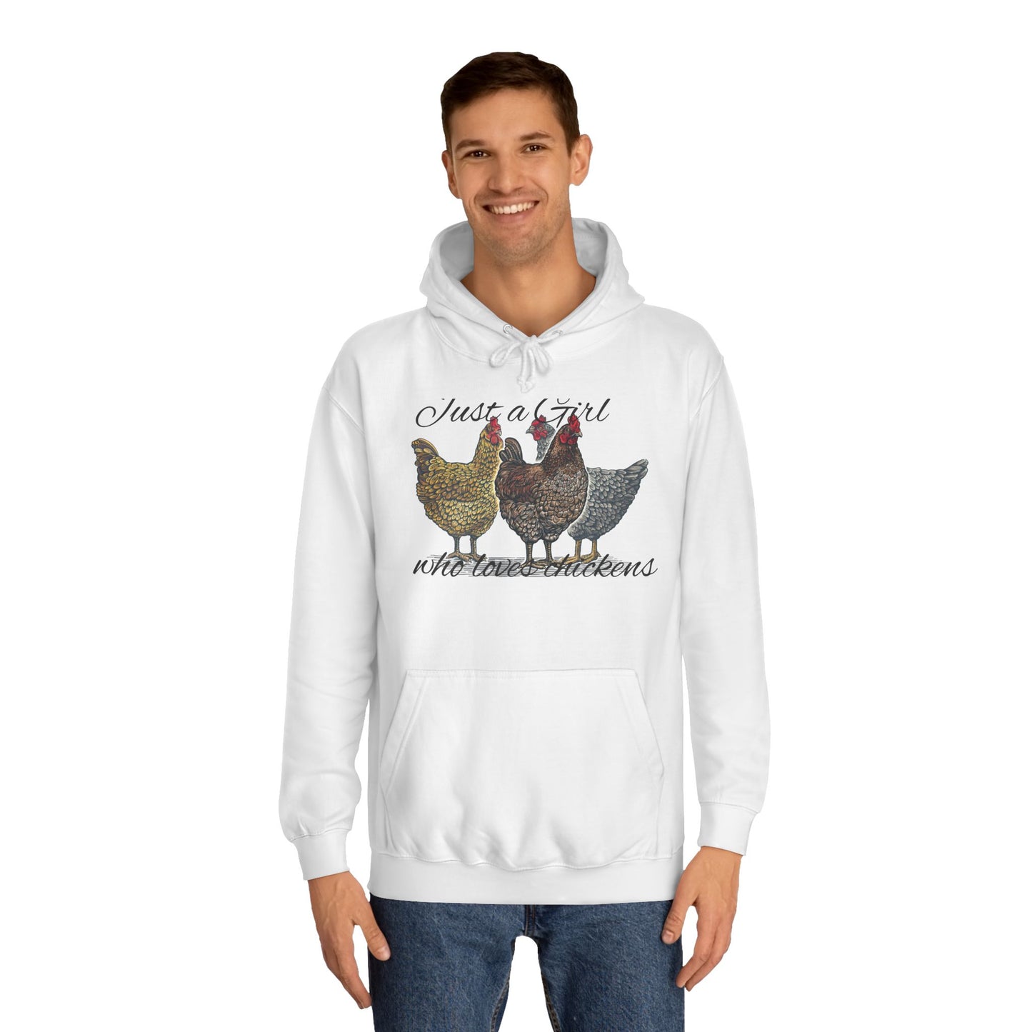 Girl who loves chickens Hoodie