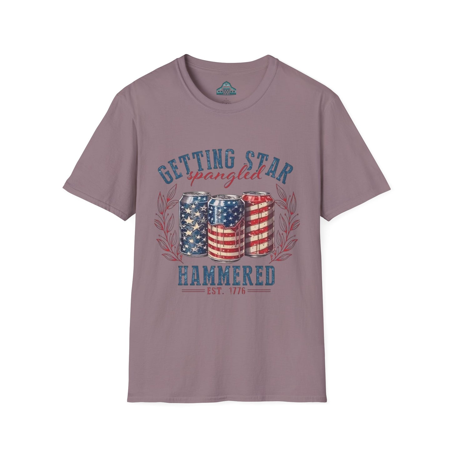 Getting star spangled hammered/ unisex Tshirt