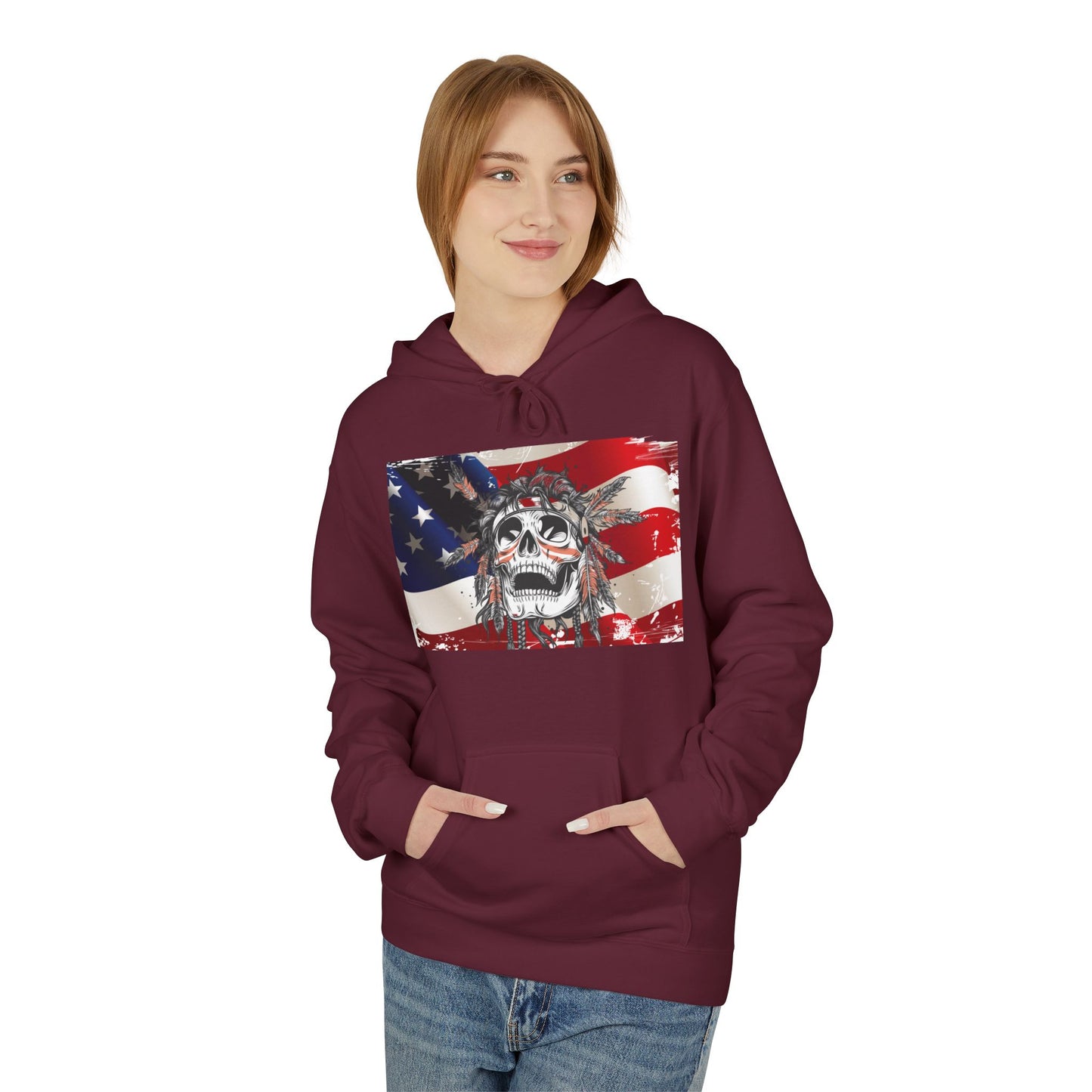 Flag and Skull Hoodie