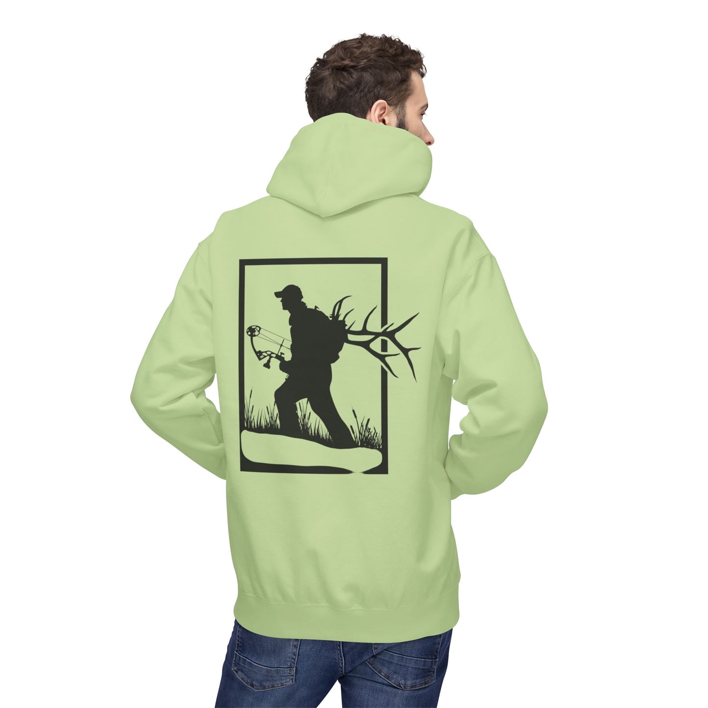 Archery Elk hunter/ Fleece Hoodie