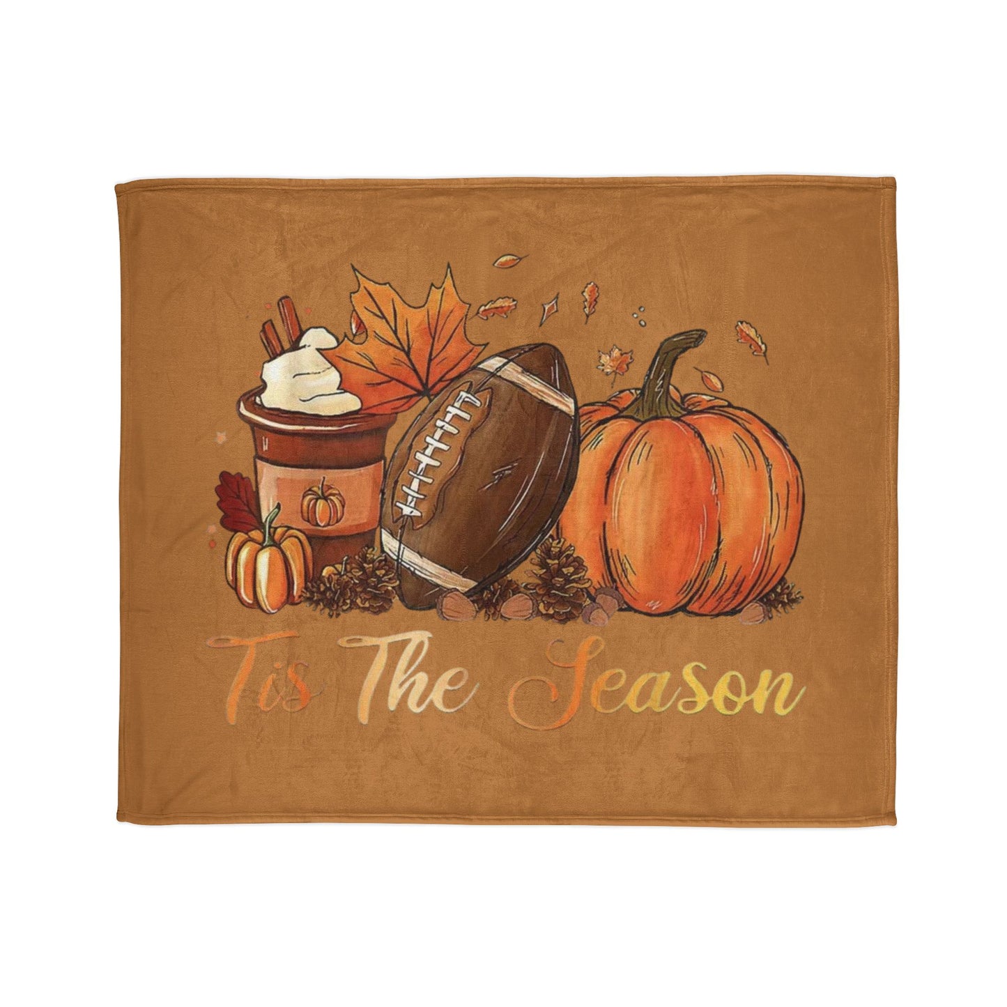 Tis the season/ fall Soft Polyester Blanket