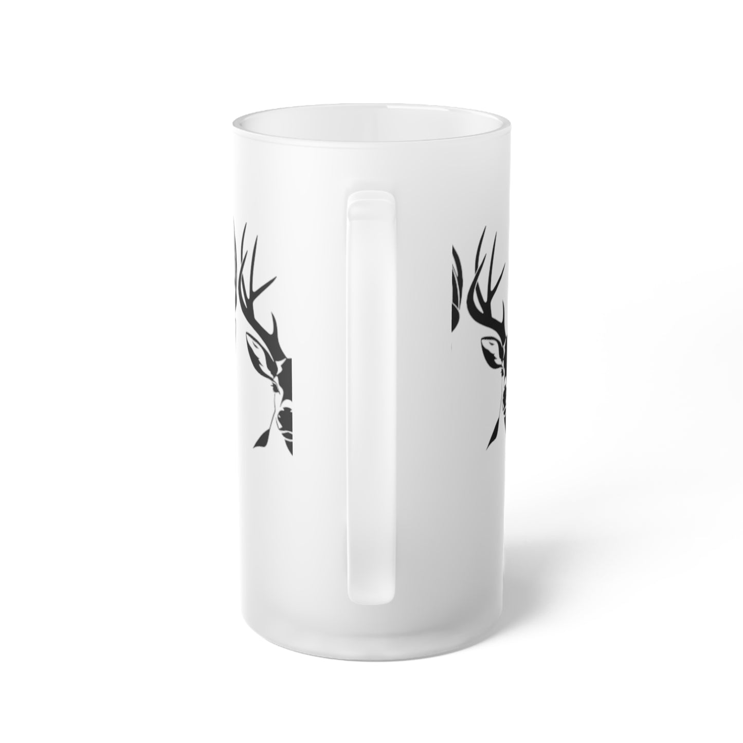 Buck Frosted Glass Beer Mug