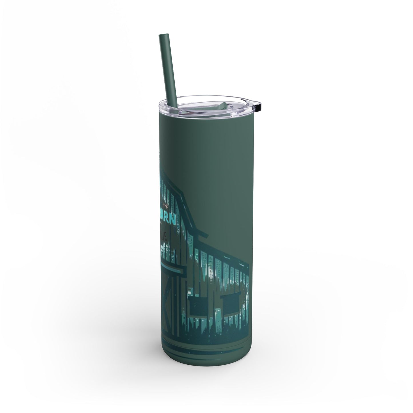 Teal Barn Tumbler, 20oz