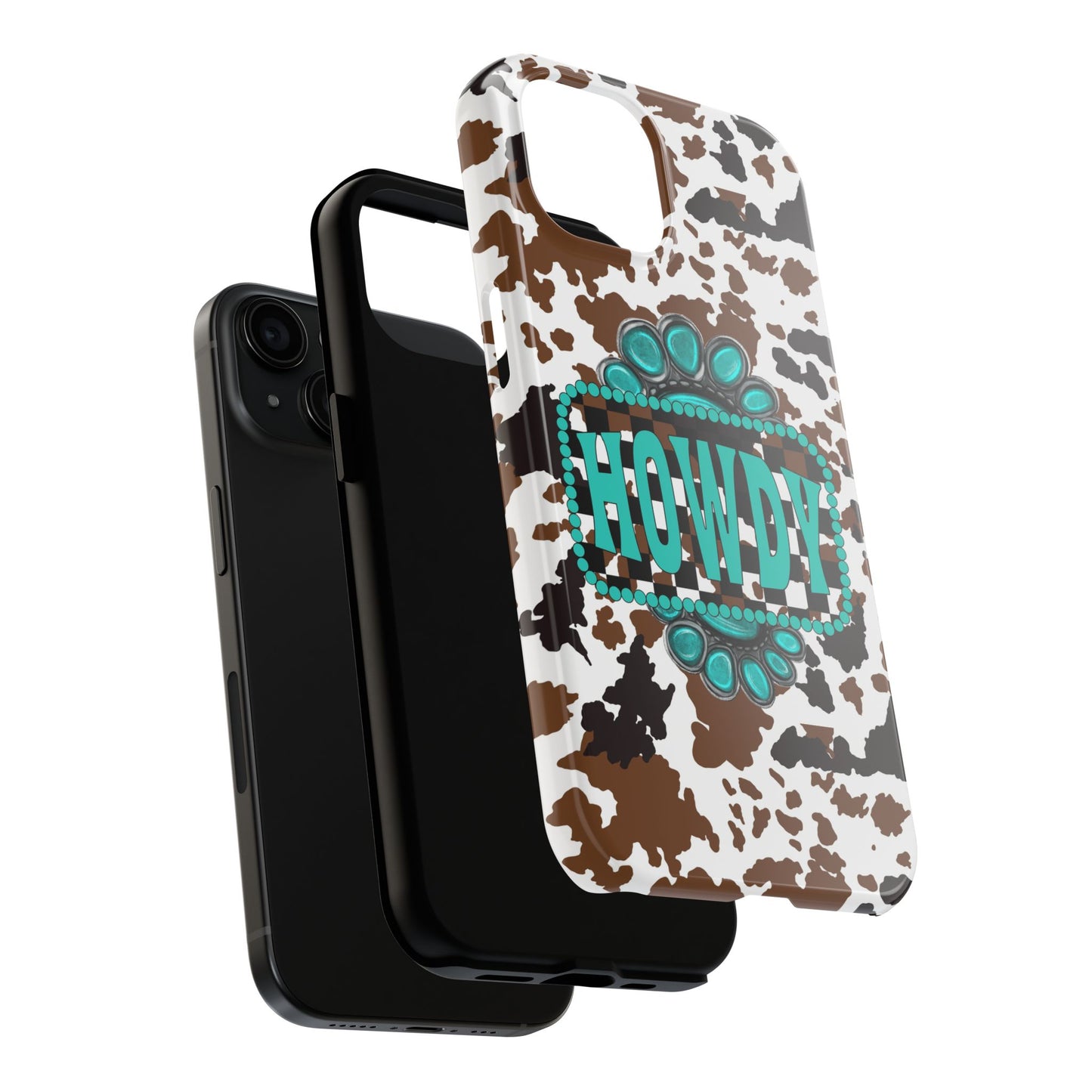 Howdy, cowhide/ Tough Phone Case