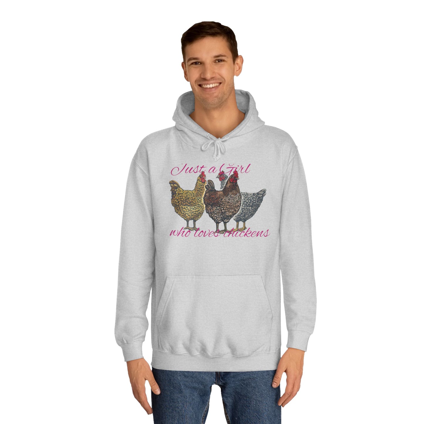 Girl who loves chickens Hoodie