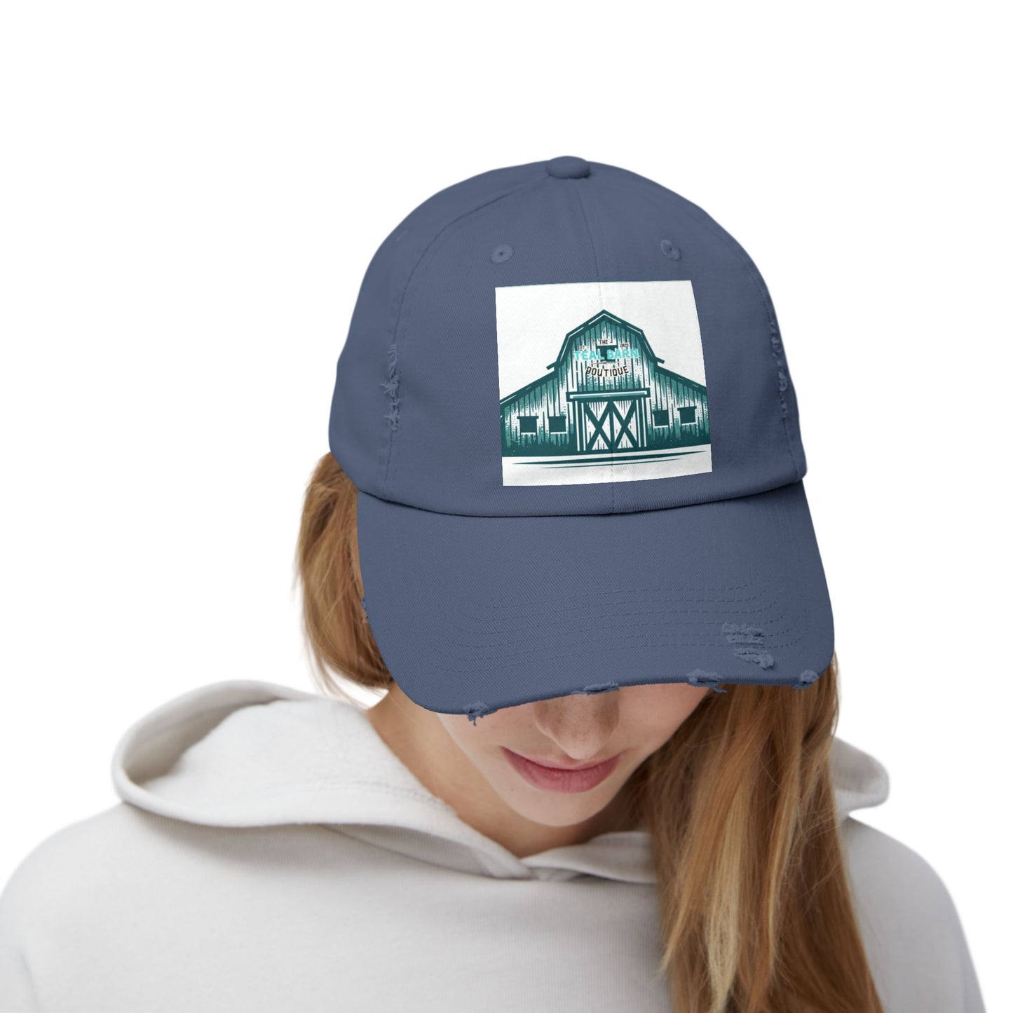 Teal barn logo cap