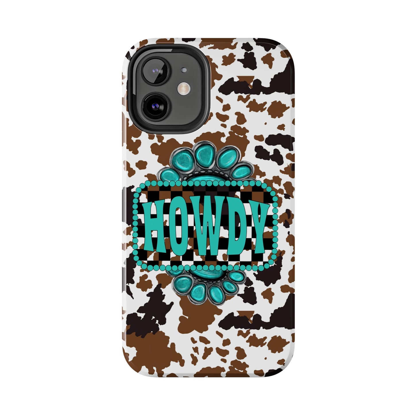 Howdy, cowhide/ Tough Phone Case