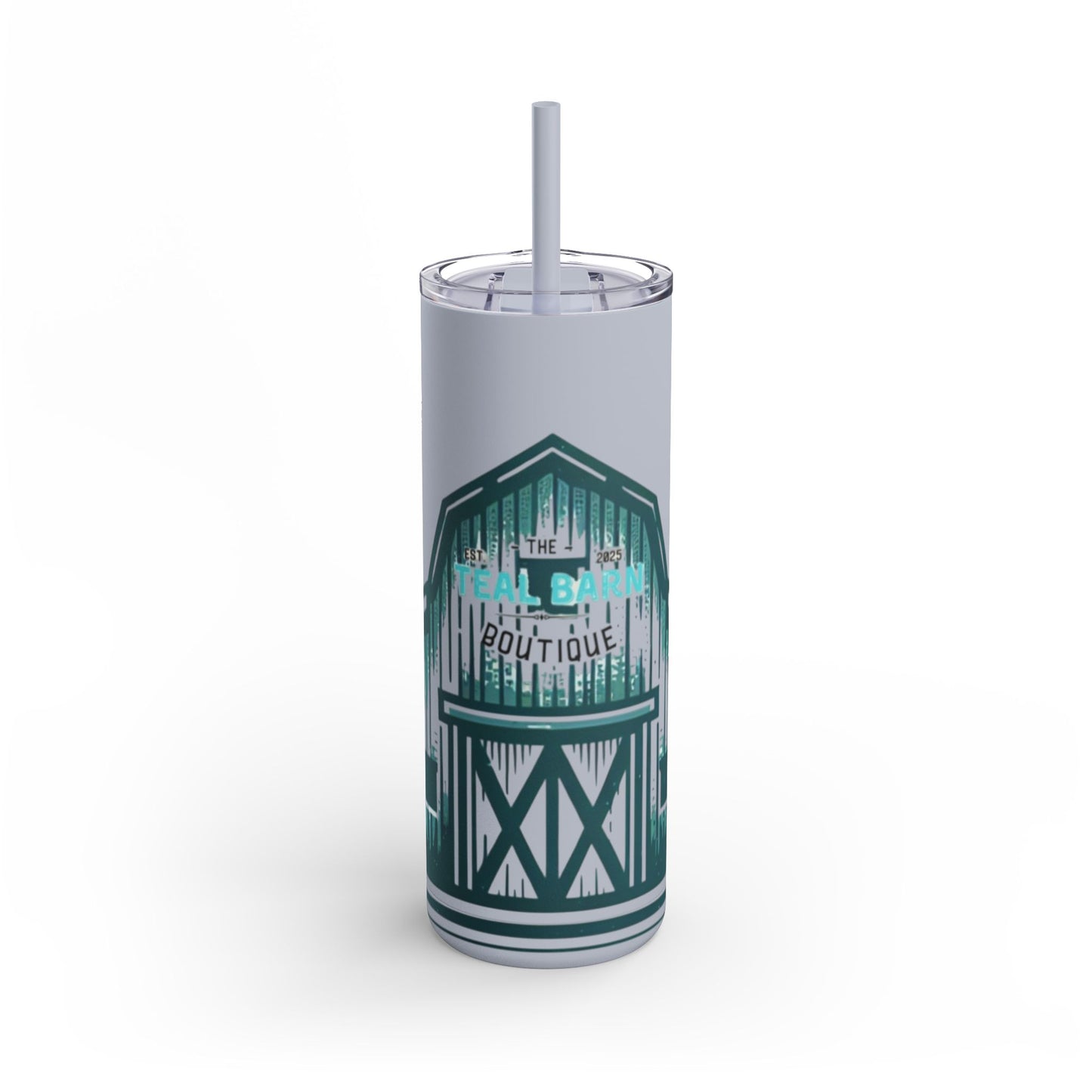Teal Barn Tumbler, 20oz