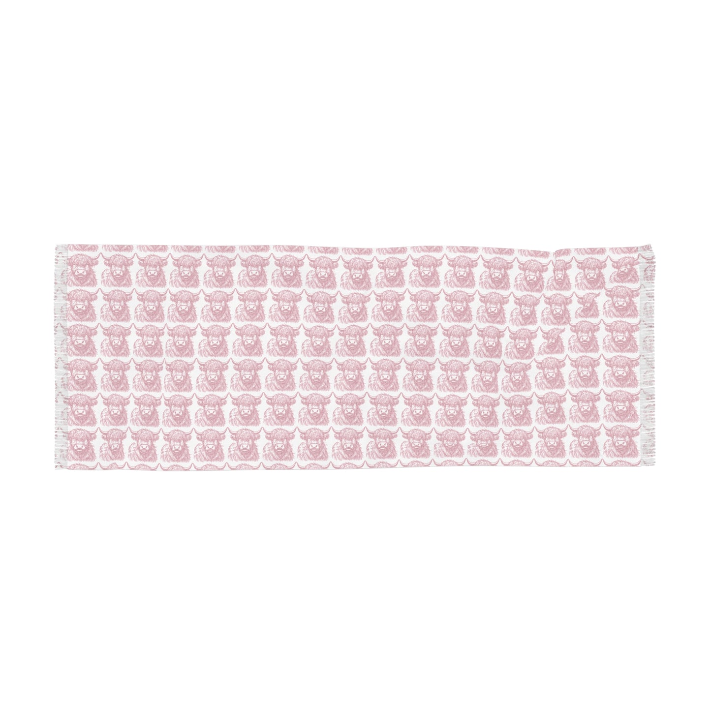 Pink cow scarf