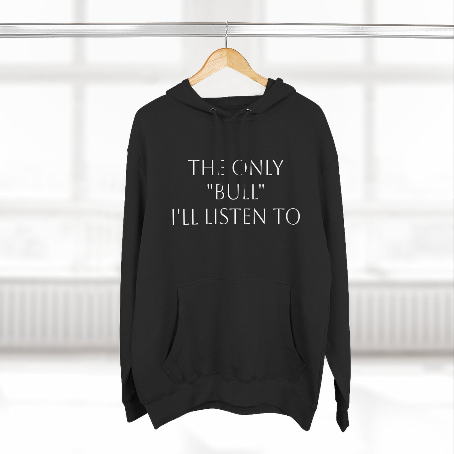 Only Bull-Three-Panel Fleece Hoodie