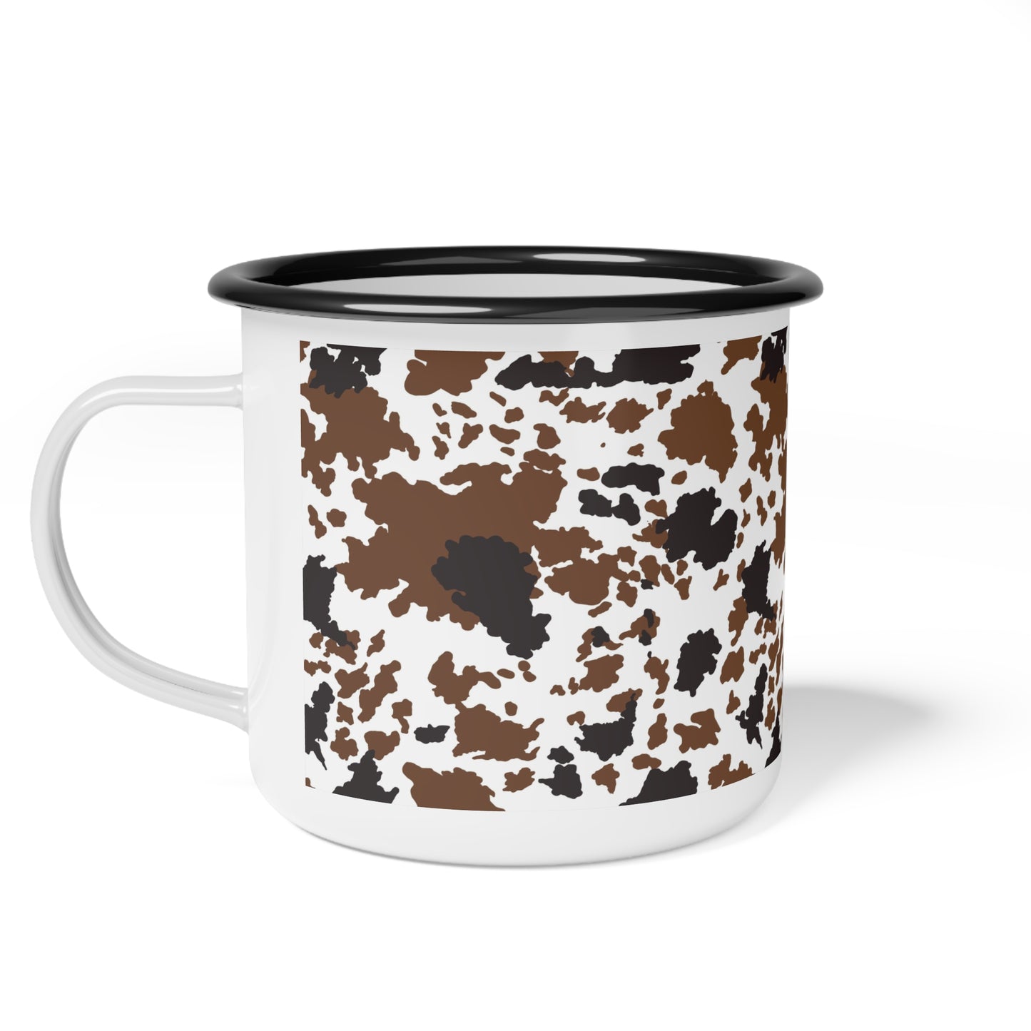 Cow hide-Enamel Camp Cup