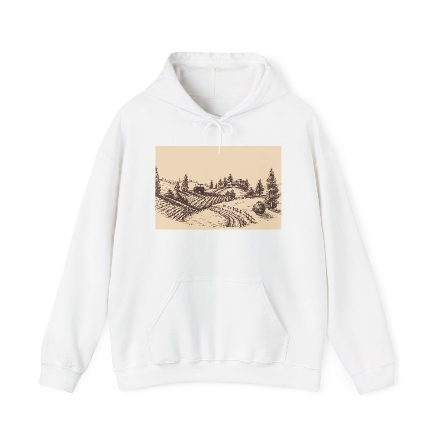 Vintage farm scene