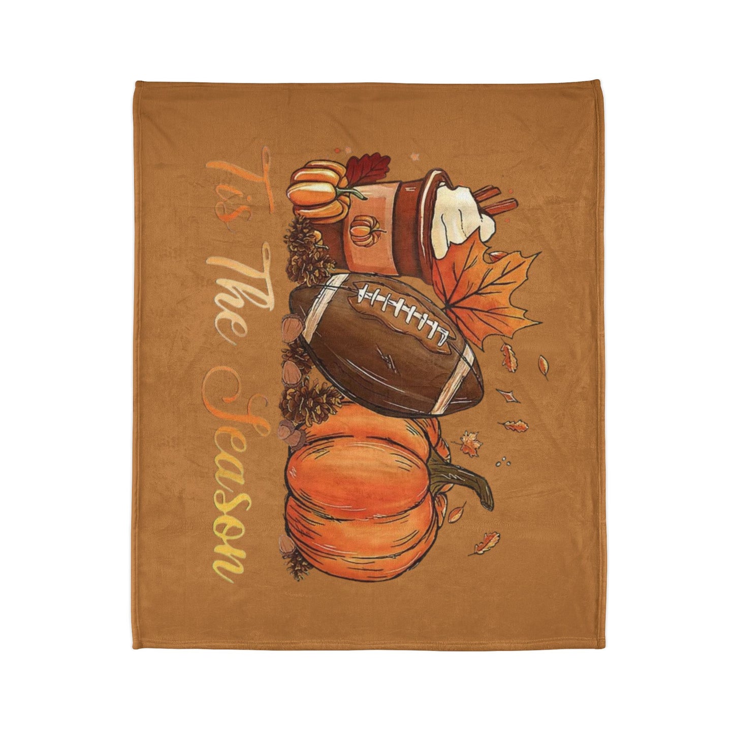 Tis the season/ fall Soft Polyester Blanket