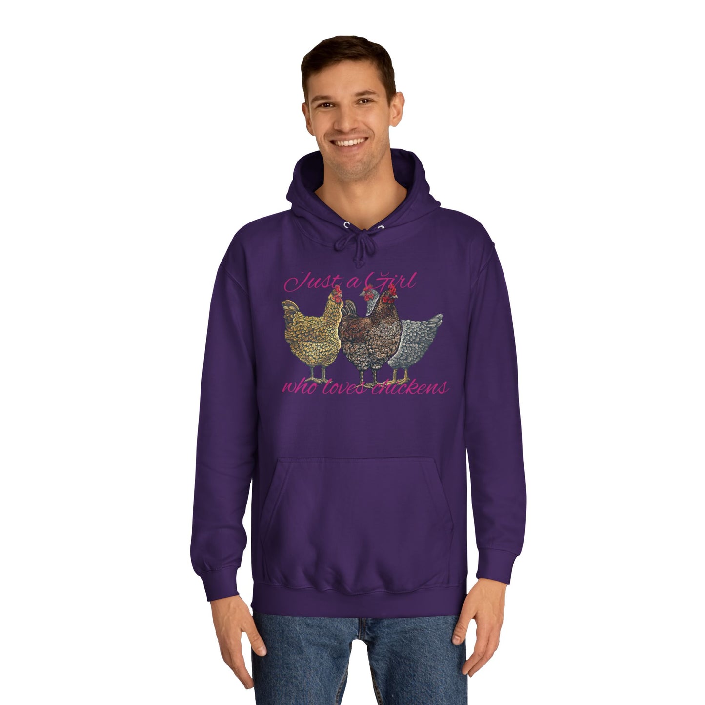 Girl who loves chickens Hoodie