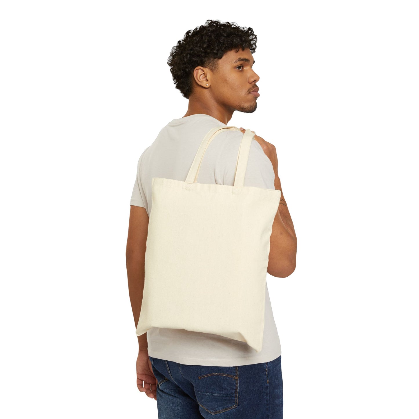 There was Jesus-Cotton Canvas Tote Bag