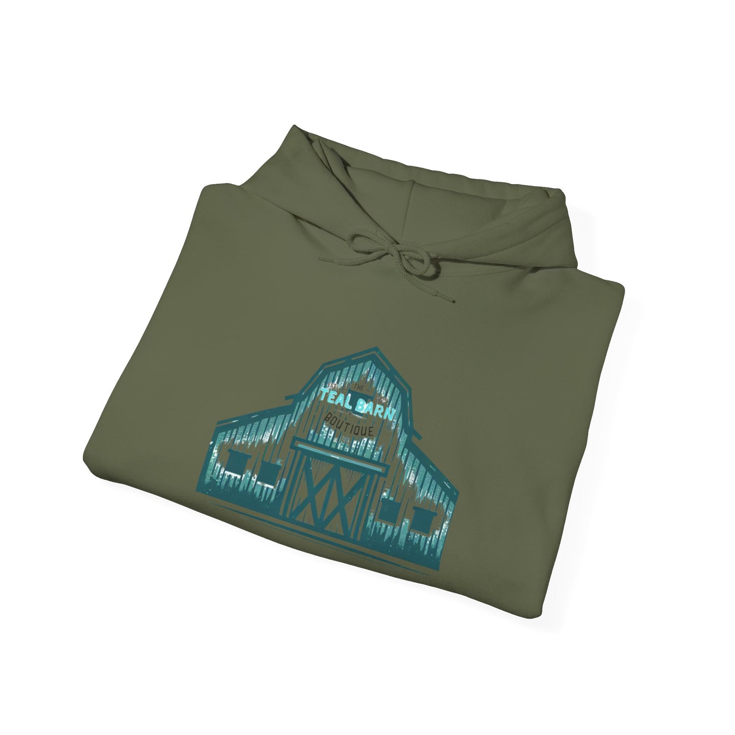 Teal Barn hoodie