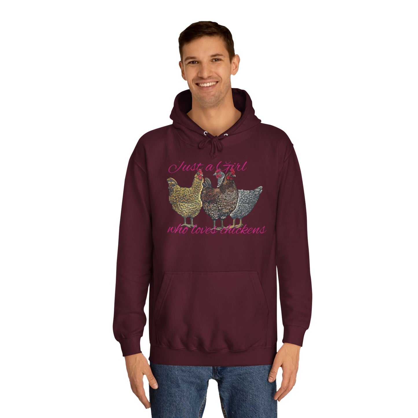 Girl who loves chickens Hoodie