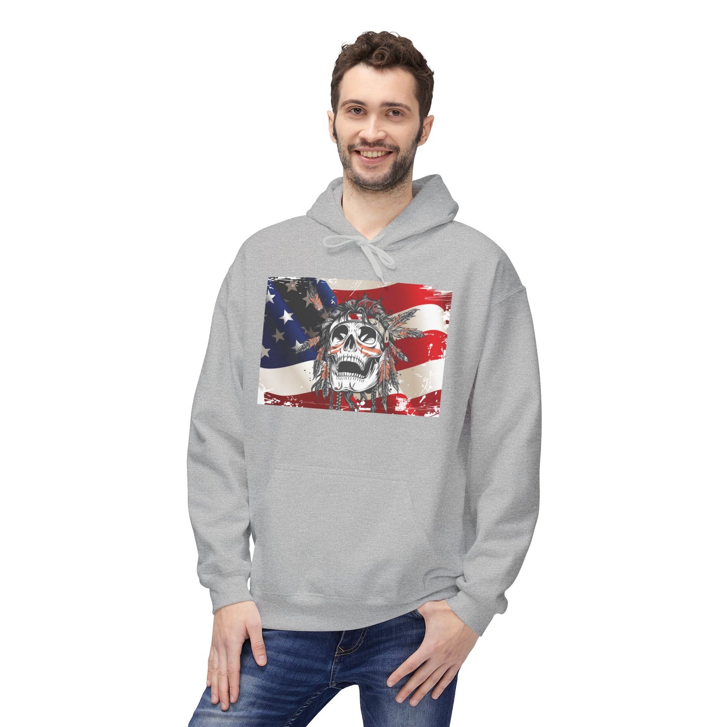 Flag and Skull Hoodie