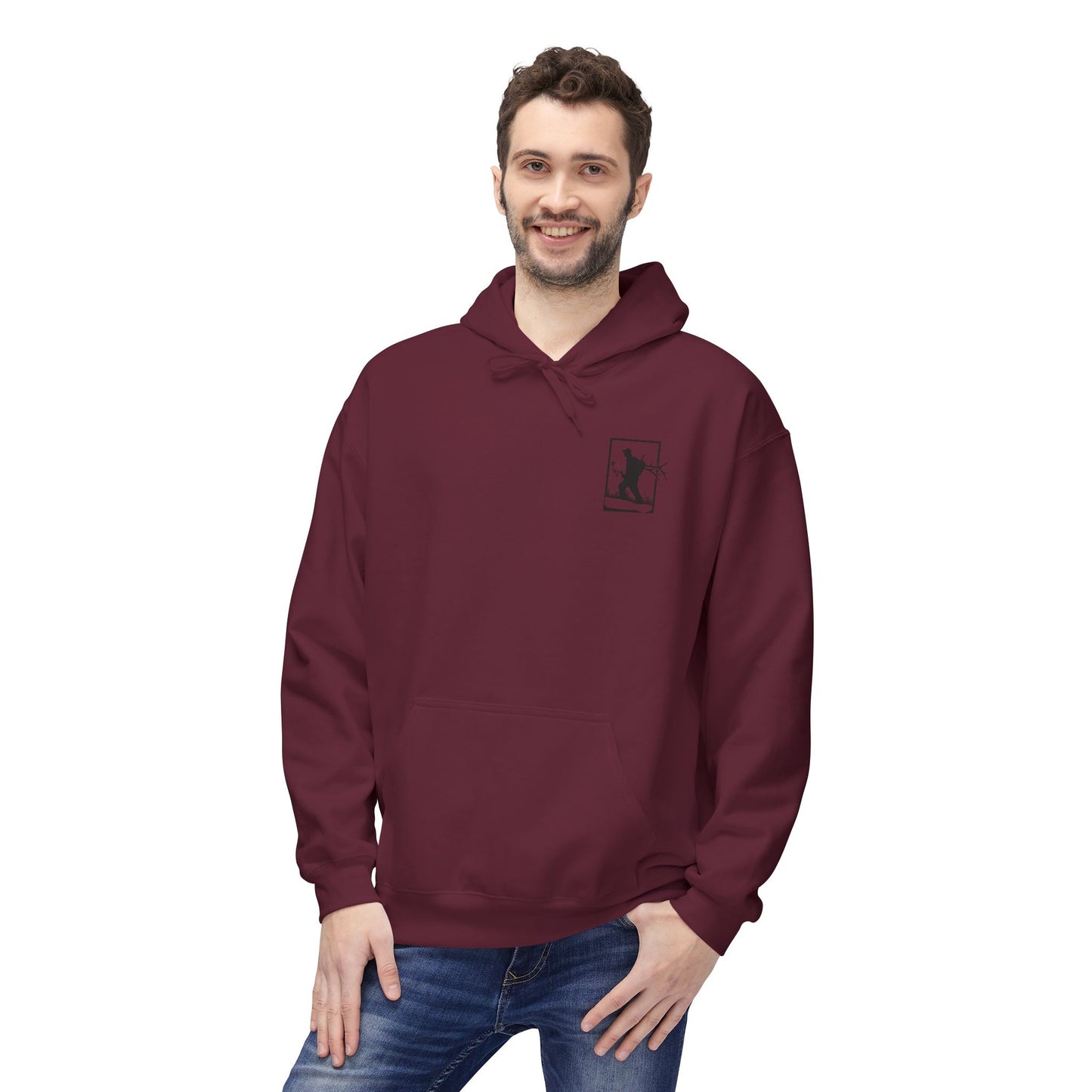 Archery Elk hunter/ Fleece Hoodie