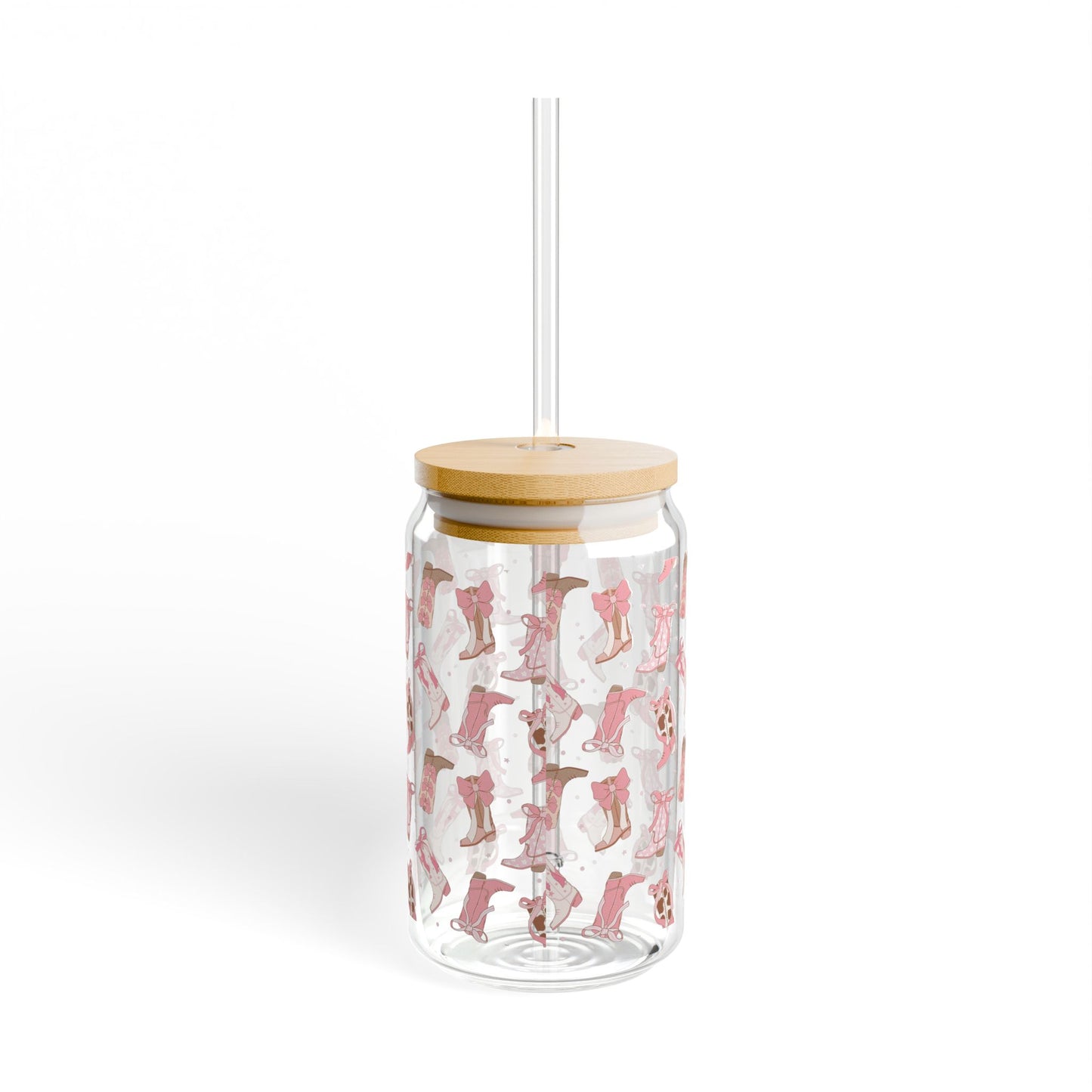 Boots and bows glass Sipper 16oz