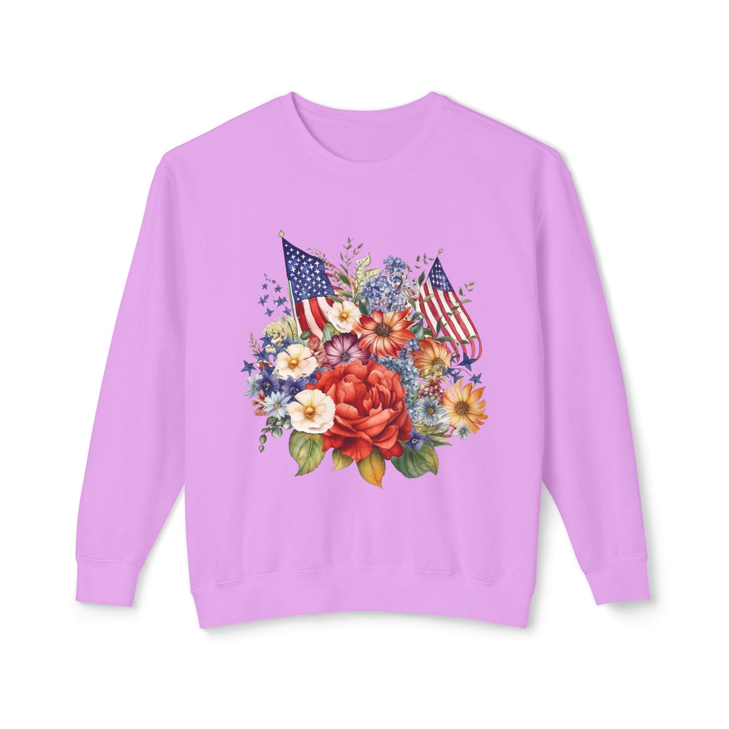 flowers and flags sweatshirt