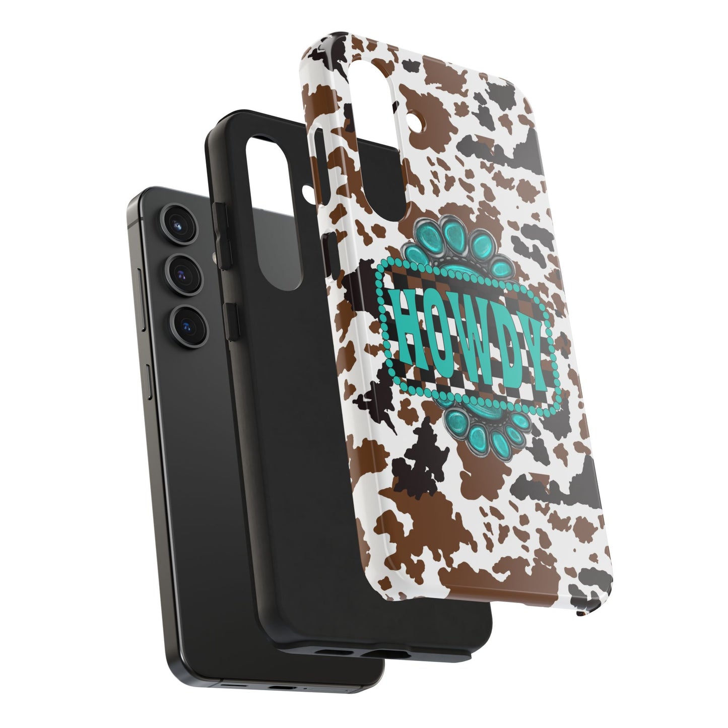 Howdy, cowhide/ Tough Phone Case