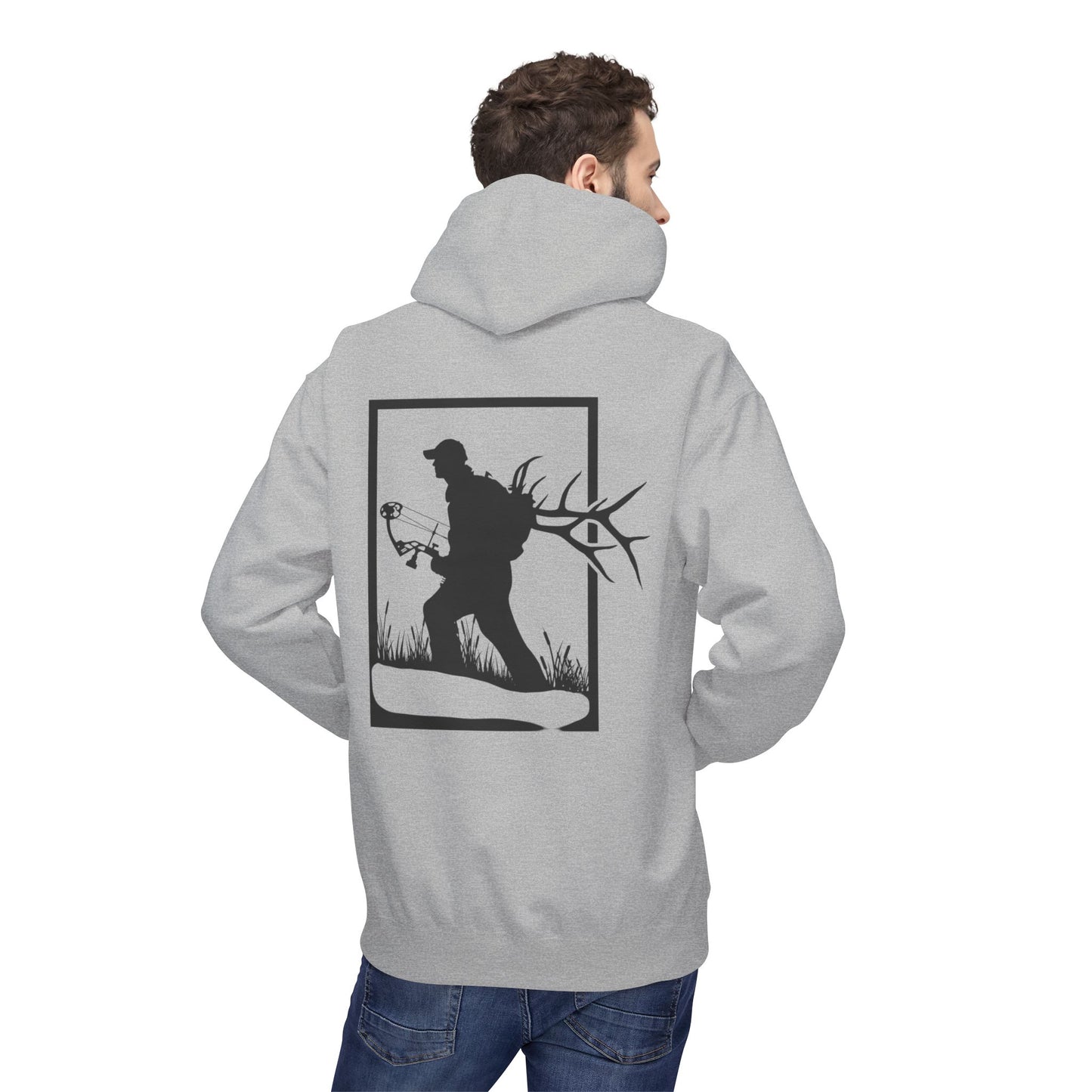 Archery Elk hunter/ Fleece Hoodie